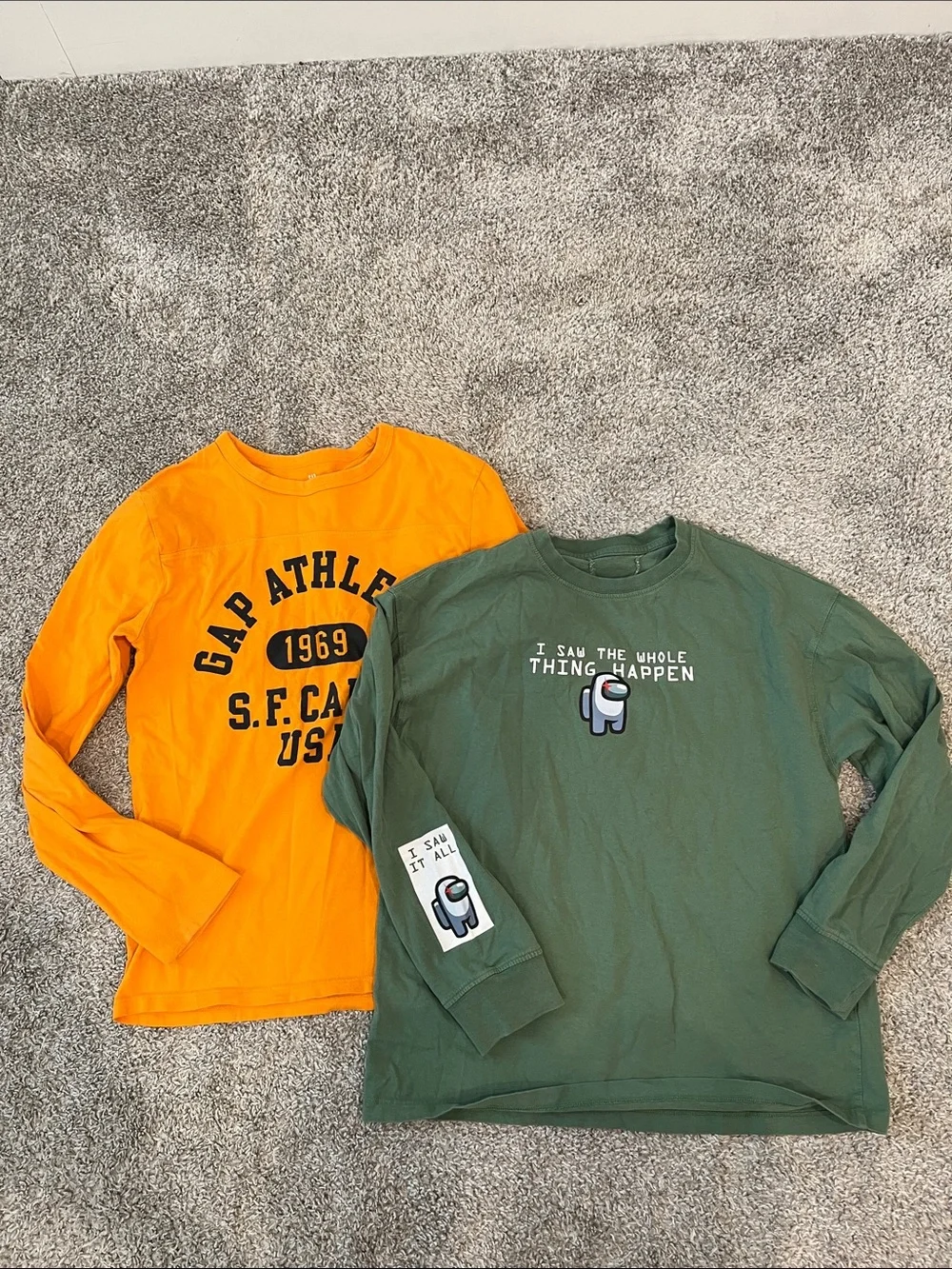 GAP sport lovers and ZARA “Among Us” Long-Sleeve Tees